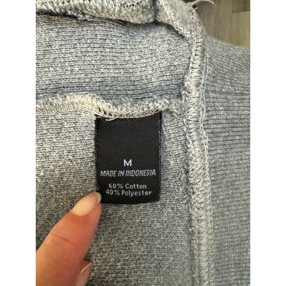 Marc Anthony Flannel Shirt Gray Button‎ Up Long Sleeve Cotton Blend Mens Medium - Picture 13 of 14